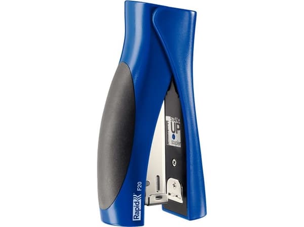 Rapid Fashion StandUP Ultimate NXT - Stiftemaskin - 20 ark / 2 mm - 24/6, 26/6 - metall, ABS-plast - titanblå