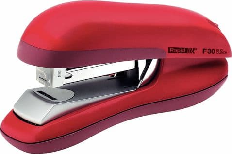 Rapid Fashion F30 - Häftapparat - 30 ark / 3 mm - 24/6, 26/6 - metall, ABS-plast - röd