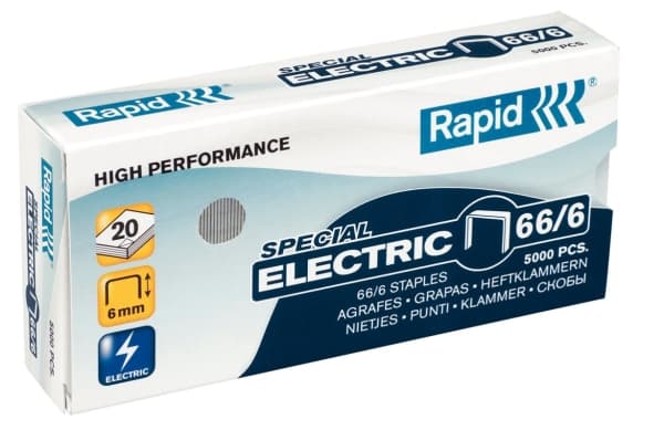 Rapid Strong - Stifter - 66/6 - 6 mm - galvanisert metall - pakke av 5000 - for Classic 100E, 105E