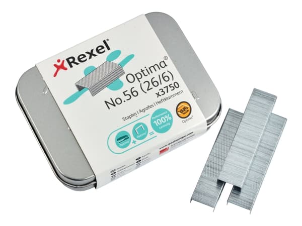 Häftklamrar Rexel Optima No.56 pk/3.750 st. - (20 st.)
