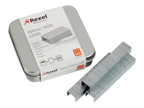 Häftklamrar Rexel Optima HD70 pack/2.500 st. - (20 st.)