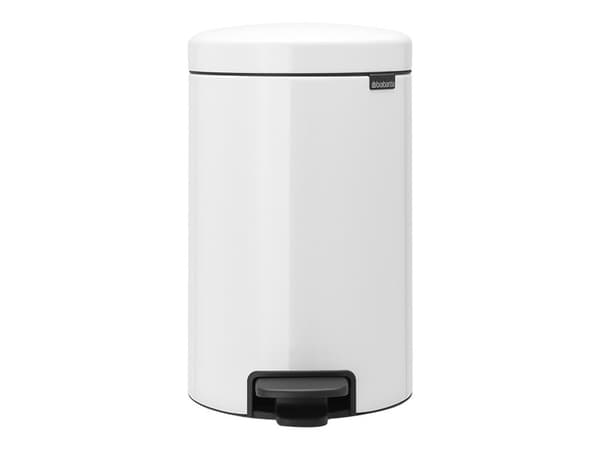 Pedalspand Brabantia Newlcon 12 ltr. stål hvid