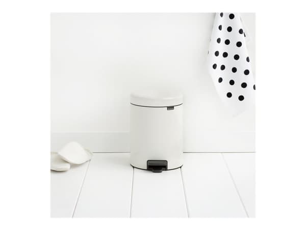 Pedalspand Brabantia Newlcon 5 ltr. stål hvid