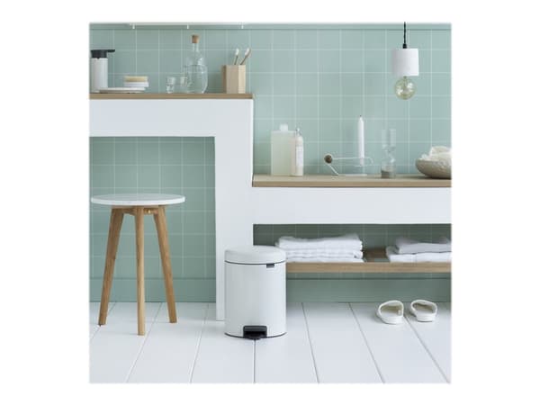 Pedalspand Brabantia Newlcon 5 ltr. stål hvid