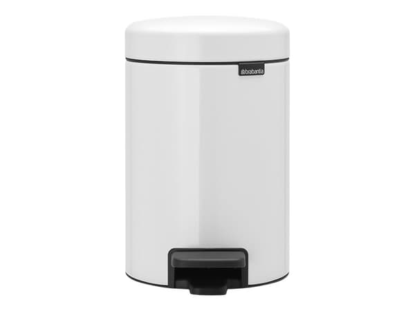 Pedalspand Brabantia Newlcon 3 ltr. stål hvid