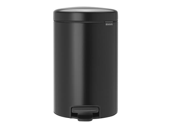 Pedalspand Brabantia Newlcon 12 ltr. stål mat sort