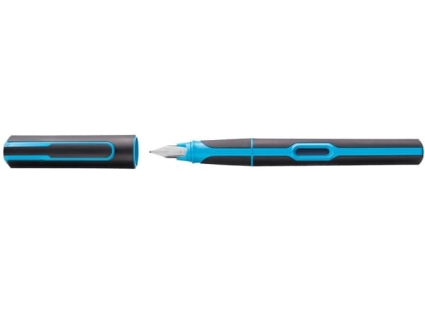 Pelikan 801263, Svart, Blå, Påfyllning med bläckpatronssystem, Rostfritt stål, Medium, Tyskland, Låda