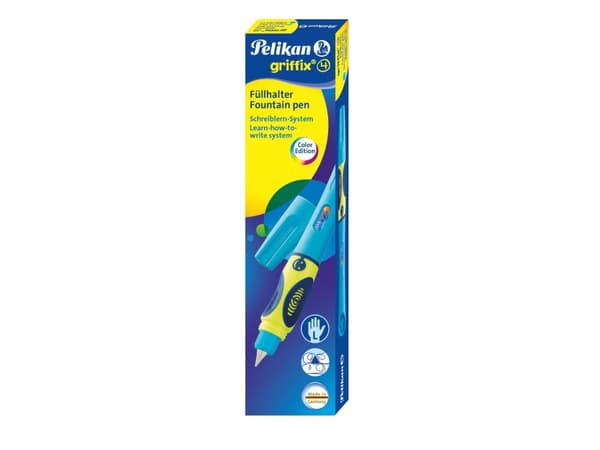 Pelikan 809177, Blå, Påfyllning med bläckpatronssystem, Blå, Vänsterhänt, Låda, 1 styck