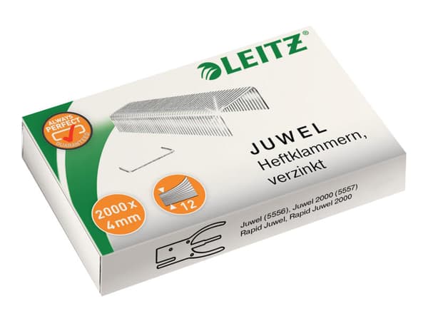 Leitz Juwel - Stifter - 4 mm - galvanisert stål - for Juwel 2000; Rapid Classic Jewel 2000