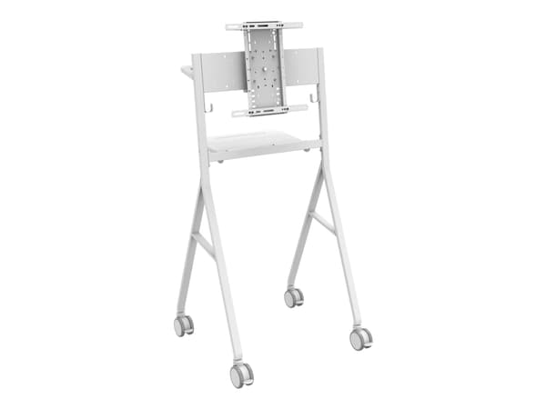Vision VFM-F10 - Vagn - för platt panel - stål - offwhite - skärmstorlek: 50"-55"