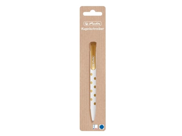 Herlitz Pure Glam, Klämma, Fastklämbar, indragbar kulspetspenna, Påfyllnadsbar, Blå, 1 styck