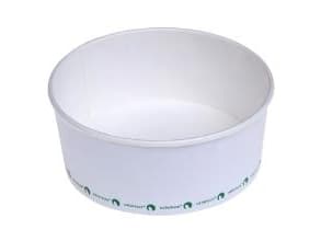 Salatskål PLA 800ml hvid Ø148mmx60mm 500stk/kar