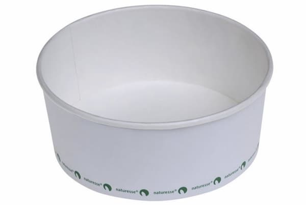 Salatskål PLA 800ml hvid Ø148mmx60mm 500stk/kar