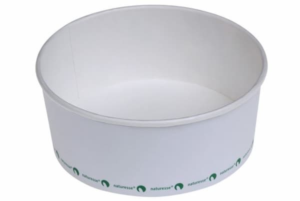 Salatskål PLA 800ml hvid Ø148mmx60mm 500stk/kar