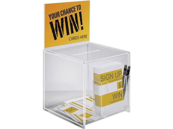 Sigel Reklambox med insats, extra utrymme VA152 Transparent (B x H x D) 210 x 368 x 210 mm 1 st
