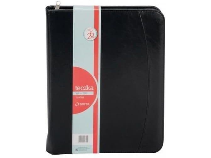 Antra Folder A4 709 black with zipper (233360)