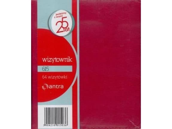 Antra Business card holder 64 two-frame 615 red ANTRA - 233384