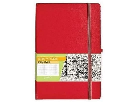 Antra Notes A5 Rutete Romantikk Rød (273968)