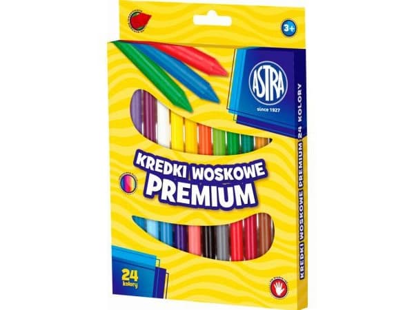 Astra Wax kritor 24 färger Jumbo Vision