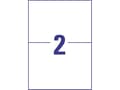 Pikkukuva 5 / 5: Avery L7916-10 - Polyeteeni (PE) - pysyvä liima - valkoinen - A5 (148 x 210 mm) 20 tarraa (10 rullaa (10 rullaa) x 2) kalvotarrat