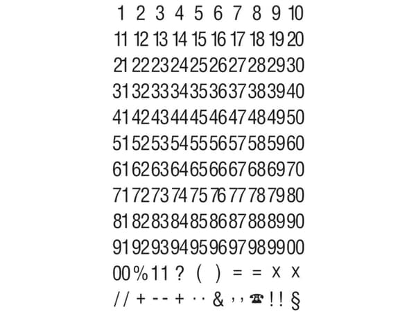 Avery Zweckform tarrat lajittelevat numerot valkoisella pohjalla (151978)