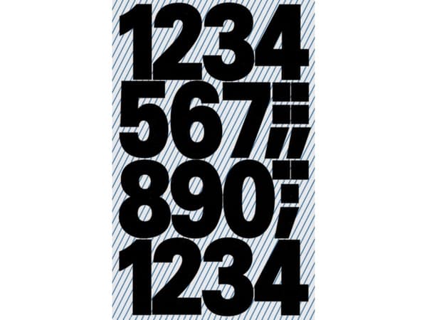 Z-Design 3785 Etiketter med siffror, litet format, 28 etiketter, svart Använd de självhäftande och väderbeständiga siffrorna Avery 3785 för att organ