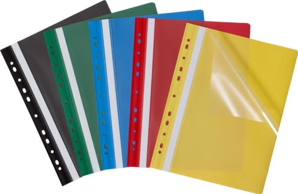Bantex folder with perforation EVO A4 PP navy blue pack of 25 pieces
