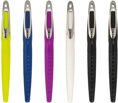 Herlitz reservoarpenna My.Pen L spets ass. färg, Flerfärgad, Patronpåfyllningssystem, Blå, Metall, Plast, Rund spets, Rostfritt stål