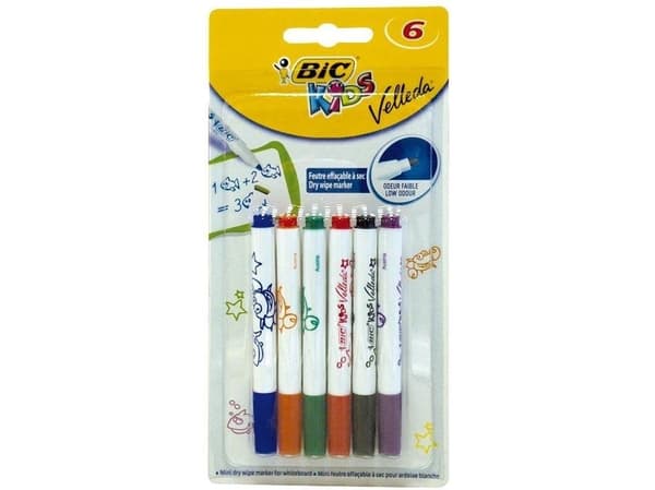 Bic Mini Kids Velleda märkpennor 6 st (199921)
