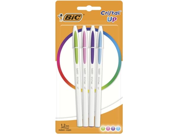 BIC 949870, Klipsi, Kuulakärkikynä, Sininen, Vihreä, Vaaleanpunainen, Purppura, 4 kpl