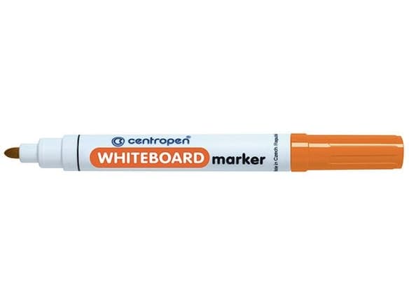 Centropen Whiteboard marker, dry-erase, round tip, orange (8559/02)