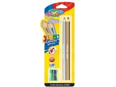 Colorino Colored pencils Jumbo 2 colors round with sharpener (WIKR-979018)