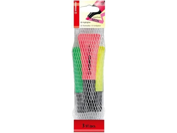 Corex STABILO NEON highlighter 3 farger - 72/3-1 COREX