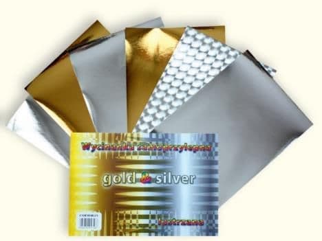 Cormoran Gold & Silver A4 adhesive cutout mirror - WIKR-923764