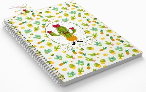 Cozywood decorative notebook Kaktus B5/80K folded with folding