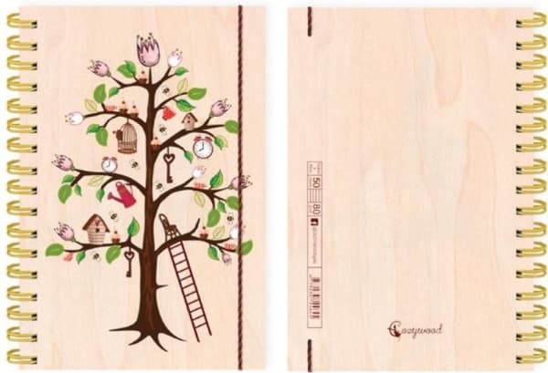 Cozywood A6 A6 Tree of Life dekorativ anteckningsbok 50 sidor (308059)