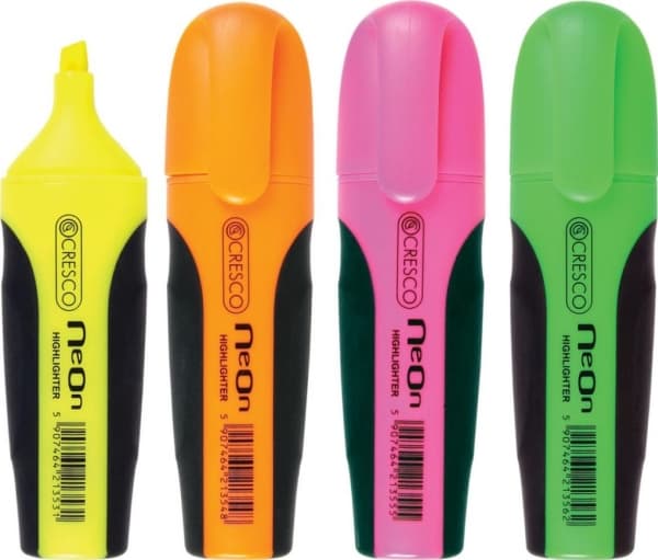 Cresco Highlighter neon 4 colors