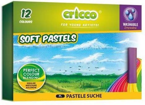 Cricco torrpastellkritor 12 färger (227307)