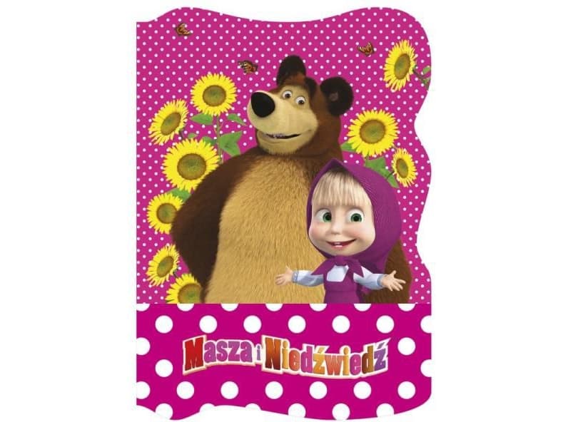Shaped notebook A6 Masha and the Bear