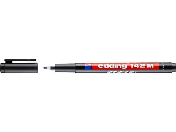 Edding 4-142001, Svart, Fin, Svart, Rund, 1 mm, Tyskland
