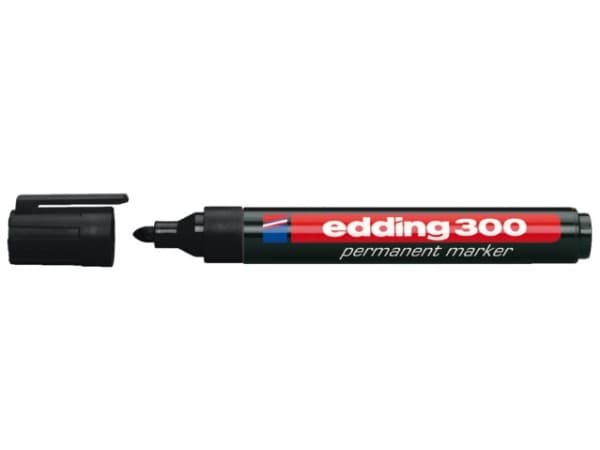 Marker Edding® 300 sort 1,5-3,0 mm