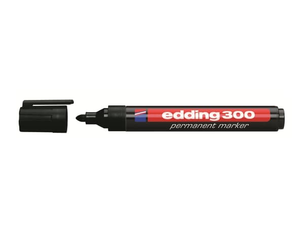 Marker Edding® 300 sort 1,5-3,0 mm