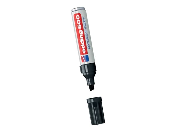 Edding 500, Sort, Sort, Hvid, 2 mm, 7 mm