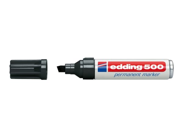 Edding 500, Svart, Svart, Vit, 2 mm, 7 mm