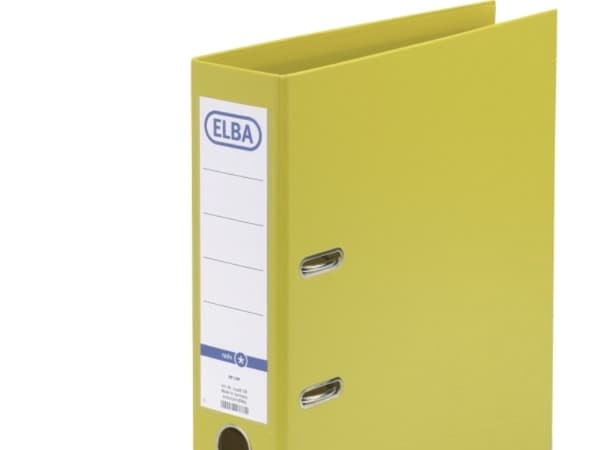 Elba Smart PP/PP, 80 mm, A4, Polypropylen (PP), Gult, 570 ark, 8 cm, 285 mm