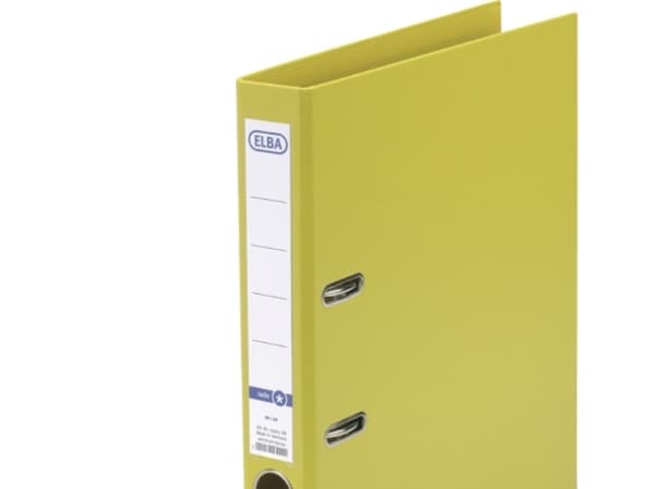 Elba Smart PP/PP, 50 mm, A4, Polypropylen (PP), Gul, 280 ark, 5 cm, 285 mm