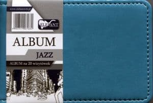 Elefant Album Jazz for 20 business cards A7 turquoise - WIKR-0995364