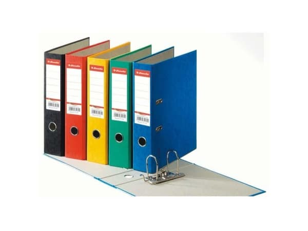 Esselte Cardboard binder Rainbow, 75mm, A4, Blå, 7,5 cm, 72 mm, 318 mm, 428 g