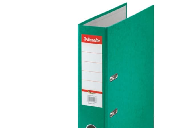 Esselte Cardboard binder Rainbow, 75mm, A4, Grønn, 7,5 cm, 72 mm, 318 mm, 428 g