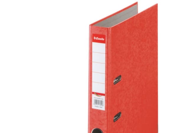 Esselte Cardboard binder Rainbow, A4, Röd, 5 cm, 52 mm, 318 mm, 390 g